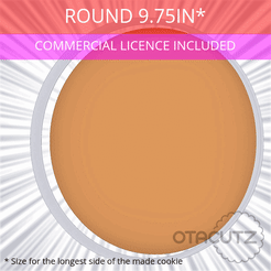 Round_9.75in.gif 3D file Round Cookie Cutter 9.75in / 247.65mm・3D printable model to download