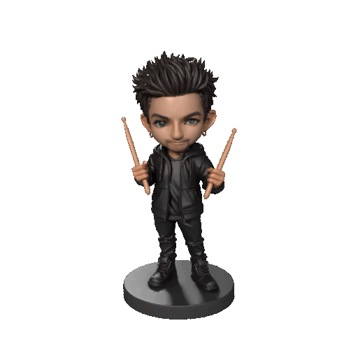 David Silveria – Korn Chibi Nu Metal Drummer Figure (Fan Art)
