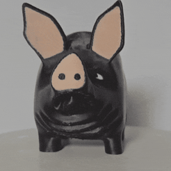 20230915_204605.gif STL file Wild boar・Model to download and 3D print