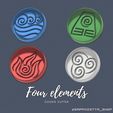 Four-elements-cookie-cutters-Avatar-the-last-airbender.gif Avatar Element Cookie Cutters