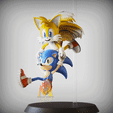 Sonic-And-Tails.gif Sonic And Tails -Flying Pose version-Sega game mascot -Fanart