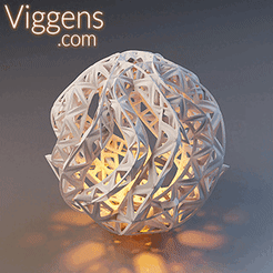 Christmas_Ornament_LED_Lampshade_08_320.gif Free STL file Christmas ornament and/or LED garland lampshade-08・3D printer model to download