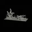 sumec-podstavec-standard-quality-1-2.gif two catfish scenery in underwather for 3d print detailed texture