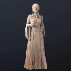 Cersei_Lannister.gif STL file Cersei Lannister (Game of Thrones)・Template to download and 3D print, Mendeleyev