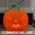 IMG_7781_AdobeExpress_commercial.gif Creepy Jack-O-Lantern Pumpkin Light Up with Bottom Closure - COMMERCIAL USE
