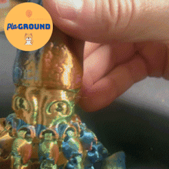 ezgif.com-gif-maker-1.gif STL file Baby Giant Squid - Print in Place Flexi・3D printer design to download