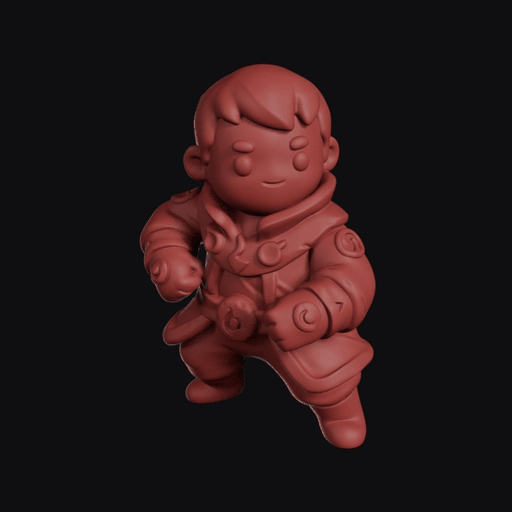 Boy Mage In Runed Coat