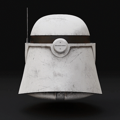 Comp80_AdobeExpress.gif 3D file Commander Bacara Clone Trooper Helmet - 3D Print Files・3D printer model to download