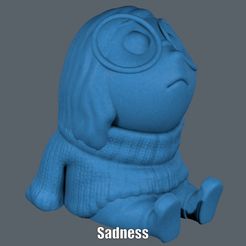 Sadness.gif STL file Sadness (Easy print no support)・3D print object to download, Alsamen