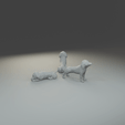 _______70001-0300.gif Low polygon dachshund 3D print model  in three poses