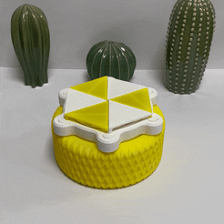 Gif-Bowl.gif STL file Bowl with open-close mechanism (Print-in-place)・Template to download and 3D print
