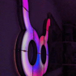 ezgif.com-gif-maker.gif Archivo STL Decoración LED de pared DIY de Monoleaf・Diseño de impresora 3D para descargar