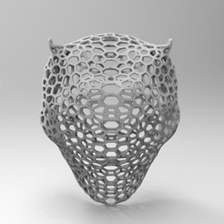 untitled.210.gif Archivo STL MASCARA MASK VORONOI COSPLAY HALLOWEEN・Diseño para descargar y imprimir en 3D