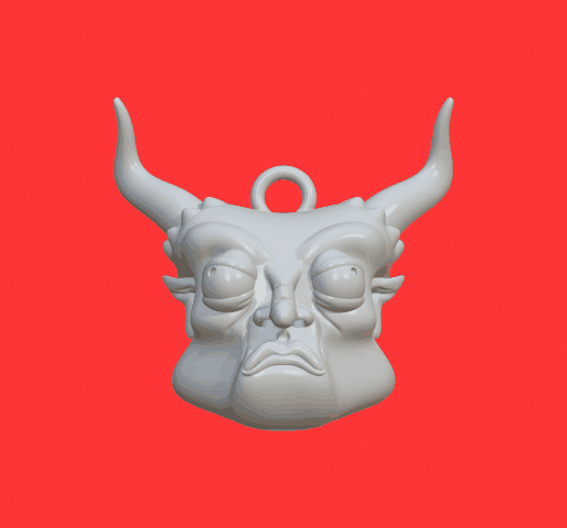 😈 Devil Keychain・Free STL File for ・Cults