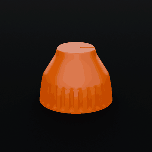 Collet knob for D-shaft 8.0 mm - 4 sizes 25/30/36/44 mm, no supports