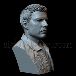 TomCruise.gif 3D file Tom Cruise as Maverick・3D printing idea to download