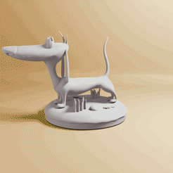 perrito.gif Fichier OBJ Petit chien (2 chiens stupides)・Modèle pour imprimante 3D à télécharger, Doodlingpez