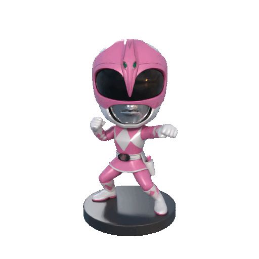 🦸 pink ranger - power rangers CHIBI FIGURE・ STL File for 3D printing・Cults