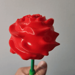 rose.gif Бесплатный STL файл Мини-абажур в форме розы #LAMPSXCULTS・Дизайн 3D-печати для загрузки