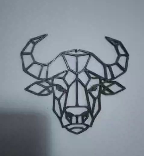 🖼️ BUFFALO GEOMETRIC FRAME・ STL File for 3D printing・Cults