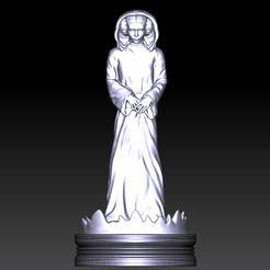 leia-estatua.gif 3D file Princess Leia R2D2 hologram lamp STL Star Wars・Design to download and 3D print