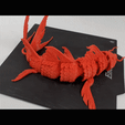 CARPA-ROJAAA-2-min.gif STL file JAPANESE CARP FISH, ARTICULATED KOI・Model to download and 3D print