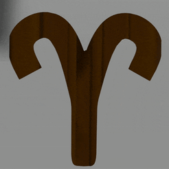 Belier.gif STL file Sign of the zodiac - Aries・3D printable model to download, J2M3D
