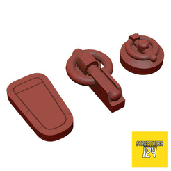 1-giff.gif Download STL file UNIVERSAL CAR BONNET PIN 1/24 SCALE • 3D printable model, StreetTuner124