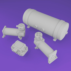 ezgif-7-4c0294ade05d.gif STL file Air Ride System - 1/24 - Scale Model Accessories・Template to download and 3D print, PixelSun