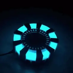 20210430_145921010_iOS.gif STL file Alexa Arc Reactor update!・Design to download and 3D print