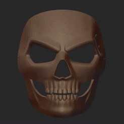 MaskVid0001-0250.gif 3D file New Printable CoD Ghost Mask STL・3D printing idea to download