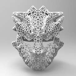 mak.164.gif STL-Datei WIMPERNTUSCHE MASKE VORONOI COSPLAY HALLOWEEN・3D-Druck-Idee zum Herunterladen