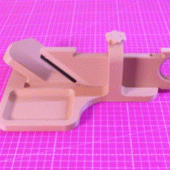 Sausage & vegetables slicer guillotine - 3D model önizlemesi