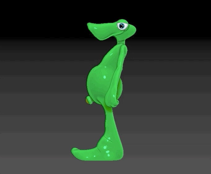 Da-Lizard.gif Datei STL Vaughn Bodē Da Eidechse Charakter herunterladen • Design für 3D-Drucker, SpaceCadetDesigns