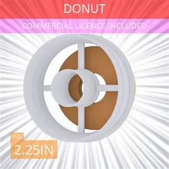 Donut~2.25in.gif Donut Cookie Cutter 2.25in / 5.7cm