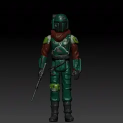 the marshall.gif OBJ file STAR WARS .STL THE MANDALORIAN, THE MARSHALL, Cobb Vanth OBJ. KENNER STYLE ACTION FIGURE.・3D print design to download