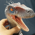 Macho.gif STL file DINOSAURS Velociraptor・3D print design to download