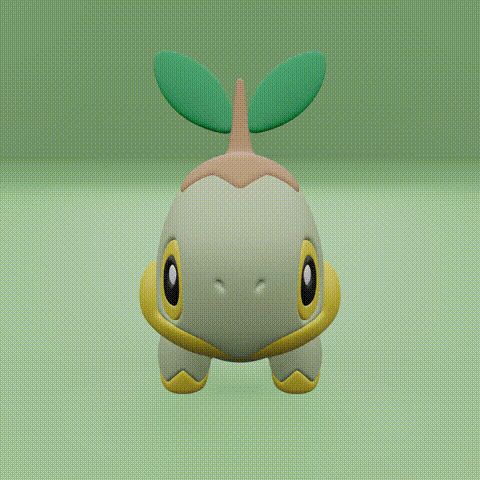 🐉 Pokemon No. 387-395 Turtwig, Grotle, Torterra, Chimchar, Monferno ...
