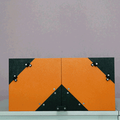 Kinetic-Folding-Door-cabinet-저용량.gif 3D file Kinetic Folding Door cabinet・3D print design to download