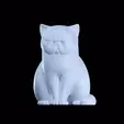 Gumball-GIF.gif Cute Grumpy Flat Faced Cat STL File for Printing
