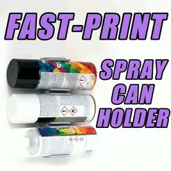 1_ThumbAnim.gif Fast-Print Spray Can Holder (Vase Mode)