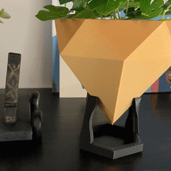 IMG_6529.gif STL file diamond planter・3D print design to download, halffedelf