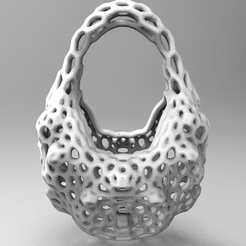 untitled.238.gif 3d parametric bag / container / basket / basket / purse / bag / wallet / clutch / clutch /voronoi