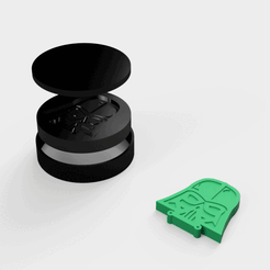Darth-vader.gif Archivo STL Molde de bomba de baño Darth Vader・Plan de impresión en 3D para descargar