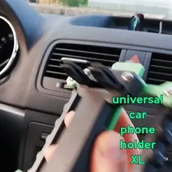 ucph_xl_u.gif STL file Universal car phone holder XL・3D printer model to download