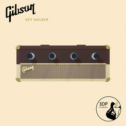 Gibson_1.gif Fichier STL GIBSON | PORTE-CLÉS・Design pour impression 3D à télécharger, ILG3D