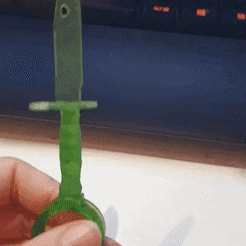 20230531_042503.gif STL file M9 Knife Spinner Keychain・3D printable model to download