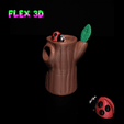 Lady-Bug-Tree-Egg.gif Flex 3D Божья коровка Chunky с яйцом на дереве