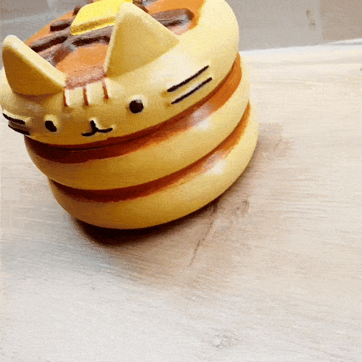 4444.gif PUSHEEN PANCAKE CONTAINER OR SOLID
