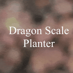 scale-gif.gif Download STL file Dragon Scale Pot - Bonsai planter (3D printable) • 3D printable object, chickenbimpstick
